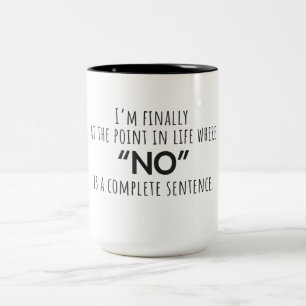 De Café Em Dois Tons Estou Finalmente no Ponto da Vida Caneca Citação