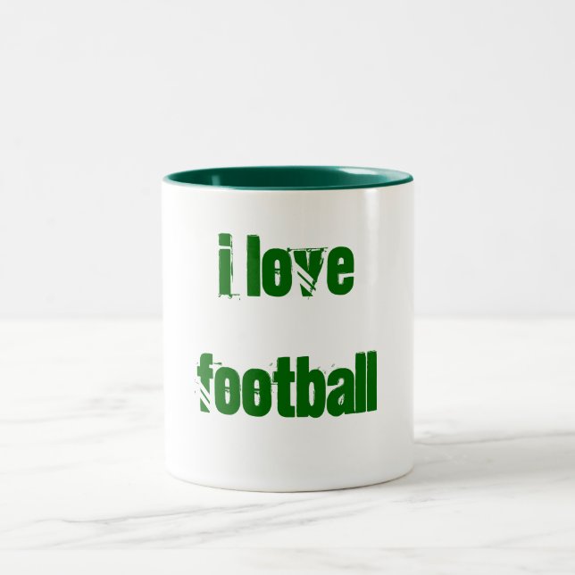 De Café Em Dois Tons Eu amo a caneca do futebol (Centro)
