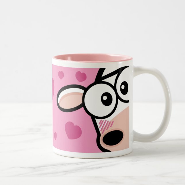 De Café Em Dois Tons Eu amo a caneca do MOO (Direita)