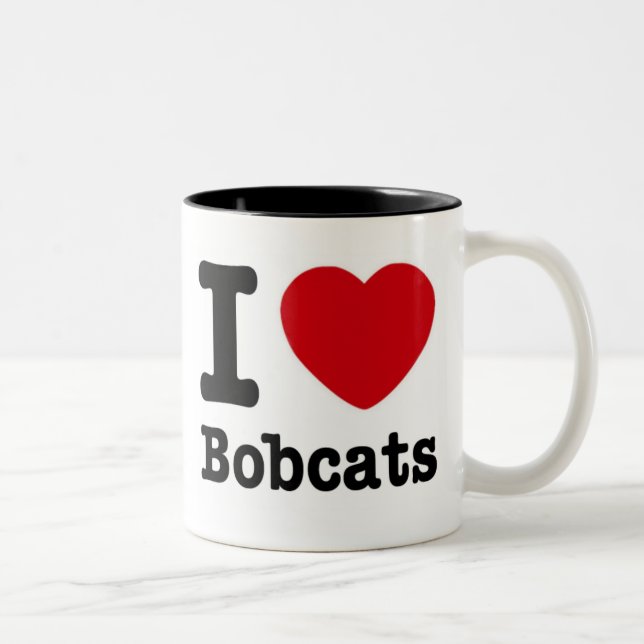 De Café Em Dois Tons Eu amo a caneca dos linces (Direita)