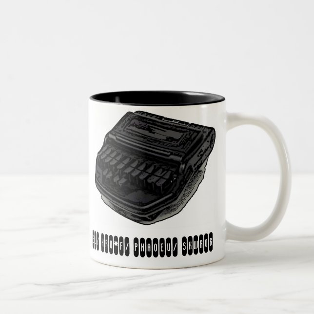 De Café Em Dois Tons Eu amo meu trabalho na caneca do presente do (Direita)