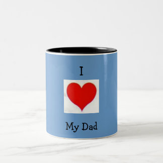 De Café Em Dois Tons Eu amo minha caneca do pai