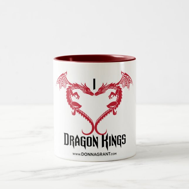 De Café Em Dois Tons Eu amo reis Caneca do dragão (Centro)