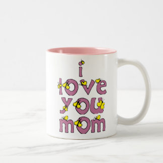 De Café Em Dois Tons eu amo você mamãe caneca