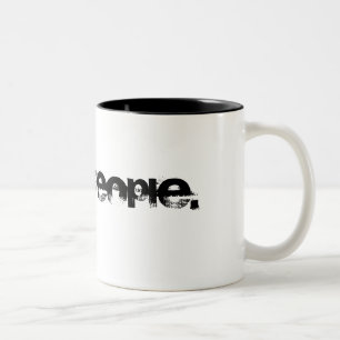 De Café Em Dois Tons Eu deio pessoas. Caneca