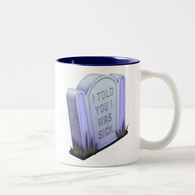 De Café Em Dois Tons Eu disse-o que eu era caneca doente (Direita)