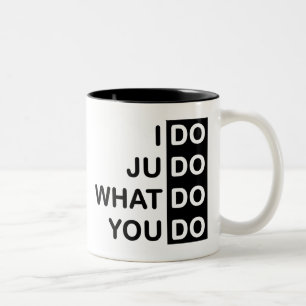 De Café Em Dois Tons Eu faço o judo… Caneca