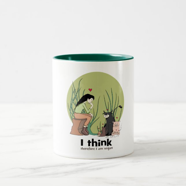 De Café Em Dois Tons Eu penso que conseqüentemente eu sou CANECA do (Centro)