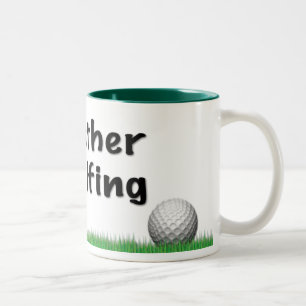 De Café Em Dois Tons Eu preferencialmente Golfing a caneca