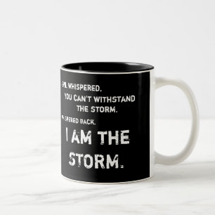 De Café Em Dois Tons Eu sou a caneca Storm Lion Black and White