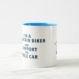 De Café Em Dois Tons Eu sou uma caneca do motociclista da montanha