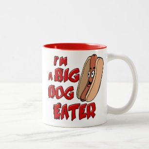De Café Em Dois Tons Eu sou uma caneca grande do comedor do cão