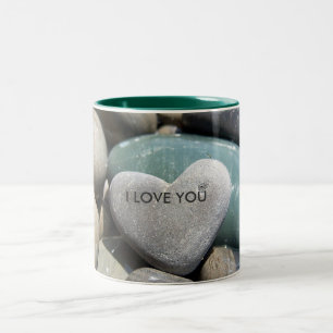De Café Em Dois Tons Eu te amo caneca