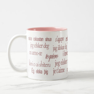De Café Em Dois Tons Eu te amo caneca do dia dos namorados