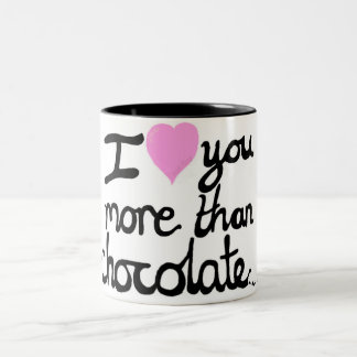 De Café Em Dois Tons Eu te amo mais do que a caneca do chocolate