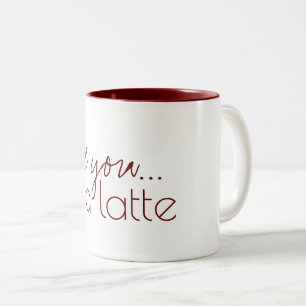 De Café Em Dois Tons Eu te amo uma caneca latina