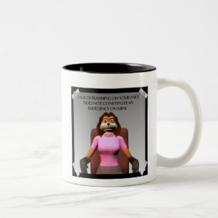 De Café Em Dois Tons Falta da caneca do planeamento