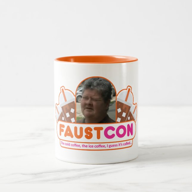 De Café Em Dois Tons FaustCon - Caneca Cerâmica (Centro)