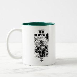 De Café Em Dois Tons FFF6 Bem-vindo à Caneca Port Blacksand Mug