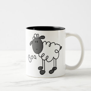 De Café Em Dois Tons Figura caneca da vara dos carneiros