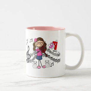 De Café Em Dois Tons Figura personalizada caneca da vara do jogador do