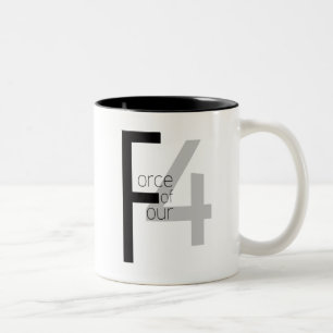 De Café Em Dois Tons Força da caneca quatro