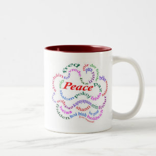 De Café Em Dois Tons Fred é caneca da paz