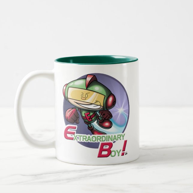 De Café Em Dois Tons Garoto Extraordinário! Caneca (Esquerda)