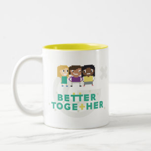 De Café Em Dois Tons Geek da menina X: Melhore junto a caneca do