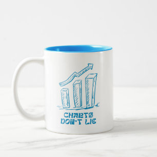De Café Em Dois Tons Gráficos não mentem caneca