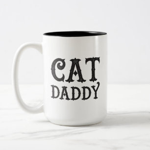 De Café Em Dois Tons Grande caneca do pai do gato