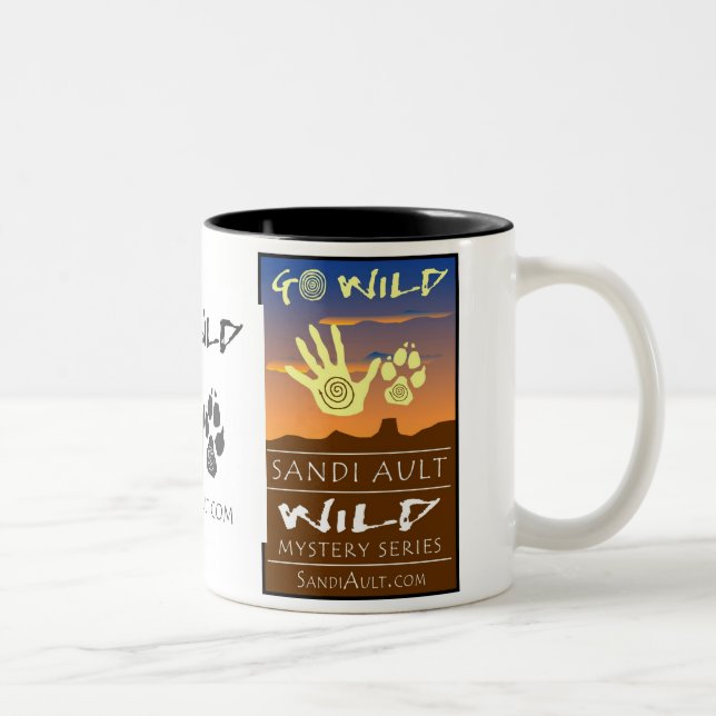 De Café Em Dois Tons Grande caneca SELVAGEM do mistério (Direita)