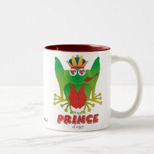 De Café Em Dois Tons Grande príncipe Caneca do sapo