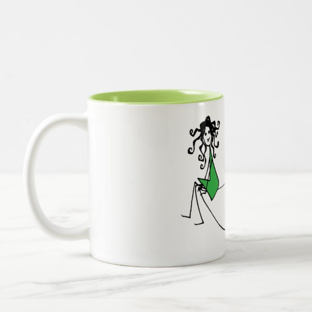 De Café Em Dois Tons Green é Bom: Green – Caneca que Loreen Ama (Esquerda)