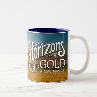 De Café Em Dois Tons Horizontes da caneca Dourado do Dois-Tom do nascer