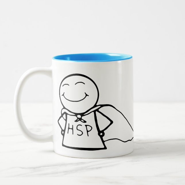 De Café Em Dois Tons "HSP: Tem caneca dos poderes super" (Esquerda)