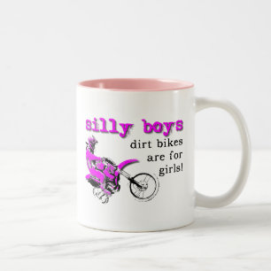De Café Em Dois Tons Humor engraçado da caneca do motocross parvo da