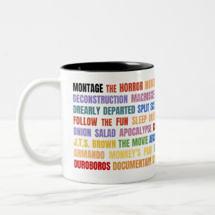 De Café Em Dois Tons Improv forma a caneca