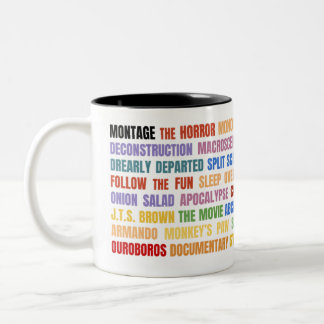De Café Em Dois Tons Improv forma a caneca