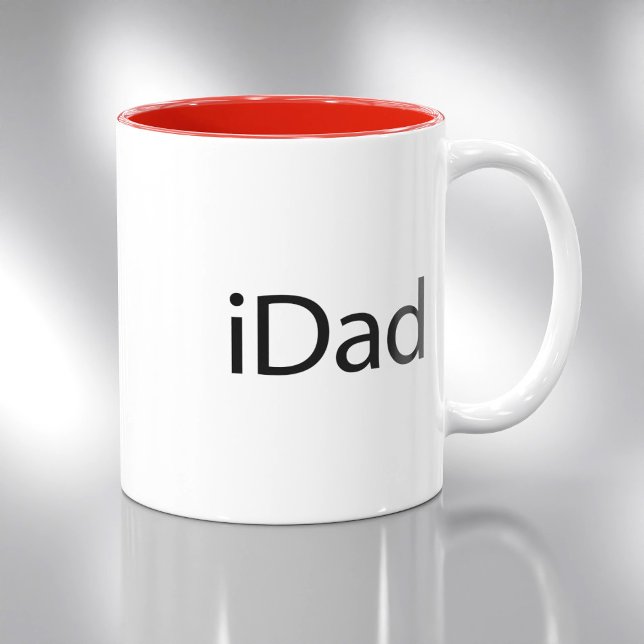 De Café Em Dois Tons iPai (Pai) - Uma caneca só para Pais (Criador carregado)