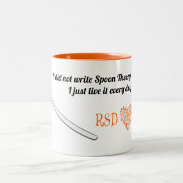 De Café Em Dois Tons Irmãs da caneca RSD da teoria da colher