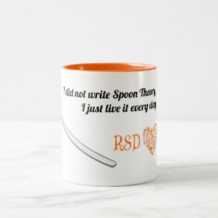 De Café Em Dois Tons Irmãs da caneca RSD da teoria da colher