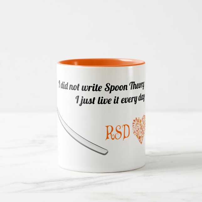 De Café Em Dois Tons Irmãs da caneca RSD da teoria da colher (Centro)