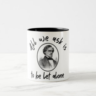 De Café Em Dois Tons Jafferson davis cita caneca