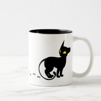 De Café Em Dois Tons Jinx a caneca do gato