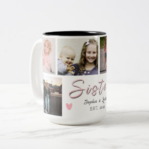 De Café Em Dois Tons Juntas Sempre, Minha Irmã – Caneca Personalizada d
