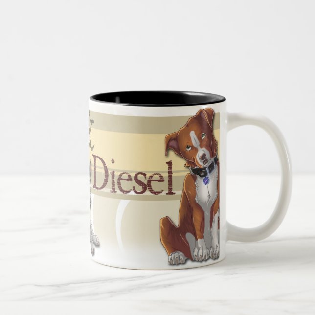 De Café Em Dois Tons Kaya & caneca diesel (fixados) (Direita)