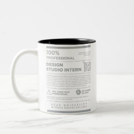 De Café Em Dois Tons Kean MGC Care Label Design Studio Caneca