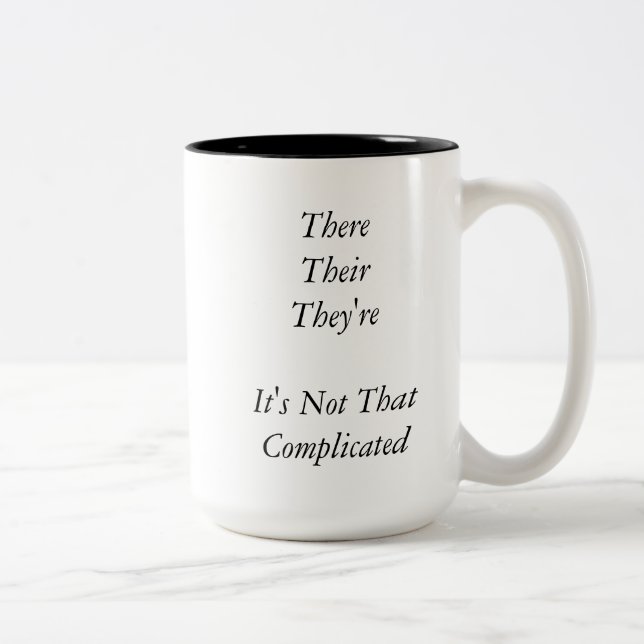 De Café Em Dois Tons Lá, seu, são caneca (Direita)