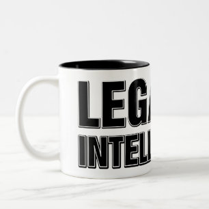 De Café Em Dois Tons Legalize a caneca da inteligência